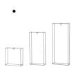 クレイ/Thin iron frame 20L7.5W20H SILVER/550-056-700