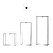 クレイ/Thin iron frame 18L7.5W38H SILVER/550-058-700