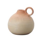 90 年代スリランカ作家Ajith さんが手掛けた雰囲気抜群の花瓶 クレイ/hinata12φ13H MIX MATT ORANGE/120-756-531 - 花材通販はなどん