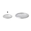 クレイ/Glass saucer10φ1H SILVER/777-153-703