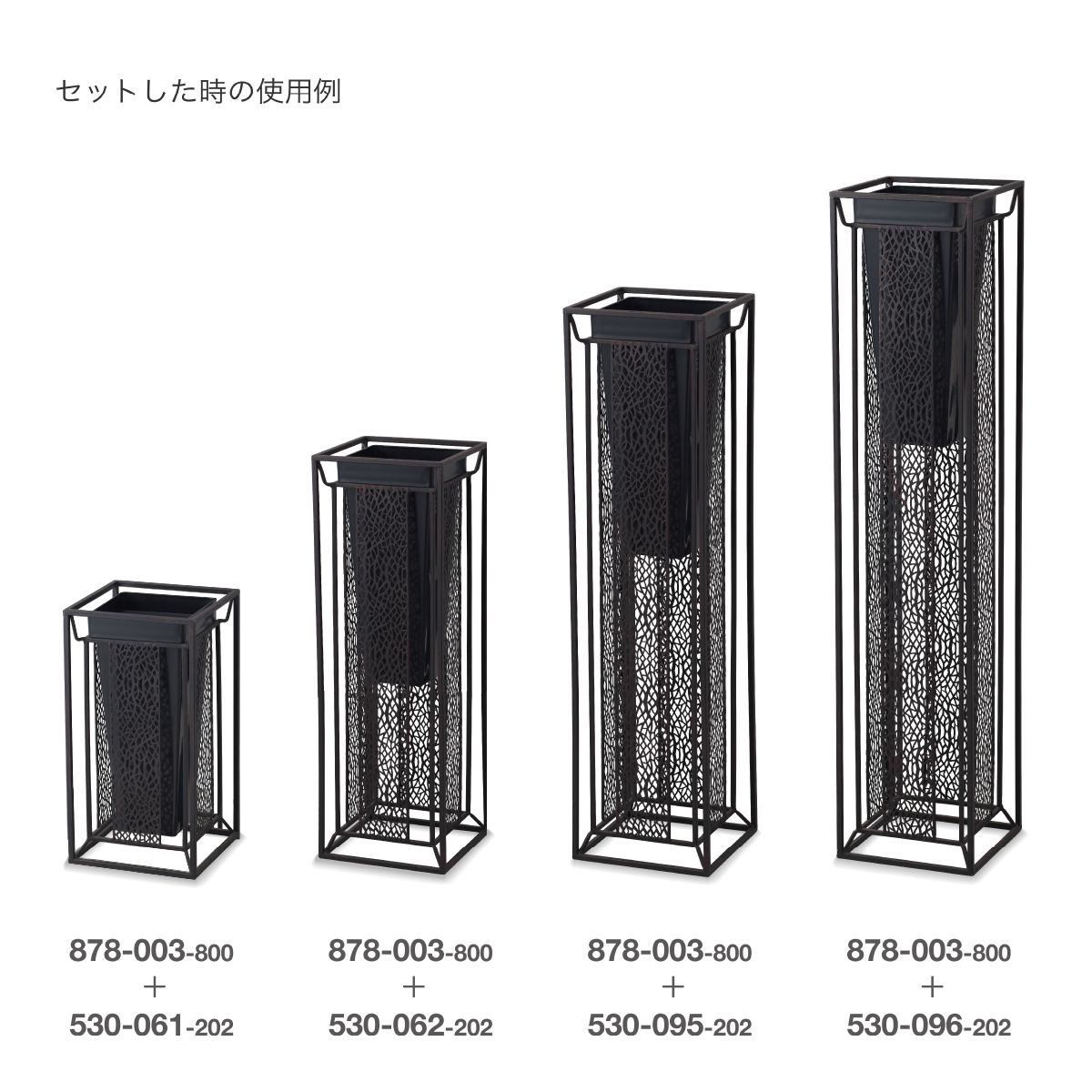 クレイ/Recycle bucket_17□34H BLACK/878-002-800 - 花材通販はなどん