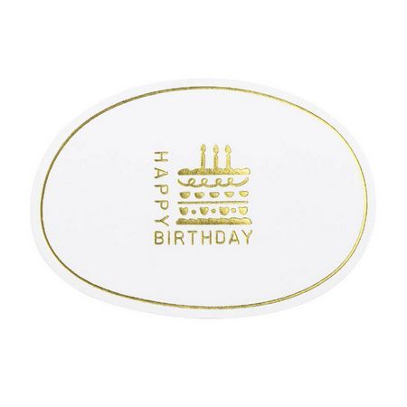 東京リボン/WSバースデー(45枚入) #001 45X64ゴールド/36-93133-1