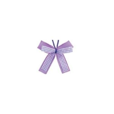 東京リボン/クイックタイダブルチェック #012アイリス 8CMX6CM/36-92720-12