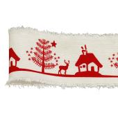 青山リボン/コットンフリンジクリスマス 45mm×10m #001/313-1 - 花材