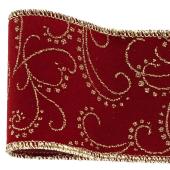 青山リボン/エレメントフラワーレッド #016 65x4.5 1巻/9376-16 - 花材