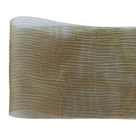 青山リボン/ワイドシャンブレー  クリーム系  72×23 #004/497-4