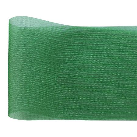 青山リボン/ワイドシャンブレー  グリーン系  72×23 #010/497-10