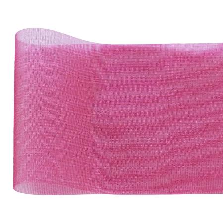 青山リボン/ワイドシャンブレー  濃いピンク系  72×23 #026/497-26