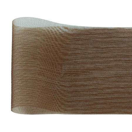 青山リボン/ワイドシャンブレー  茶系  72×23 #060/497-60