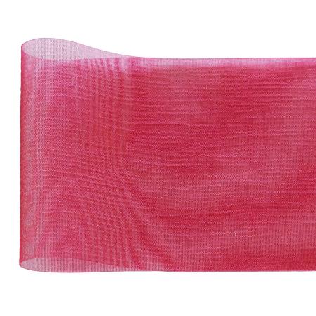 青山リボン/ワイドシャンブレー  濃いピンク系  72×23 #085/497-85