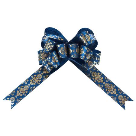 青山リボン/ループボウロイヤルガーデン  青系  #039 48mm幅x10枚入/2354-39