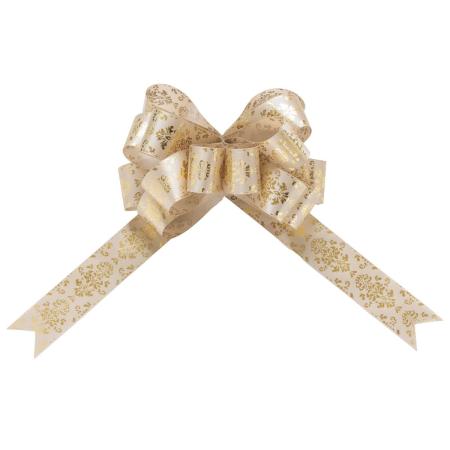 青山リボン/ループボウロイヤルガーデン  クリーム系  #809 48mm幅x10枚入/2354-809