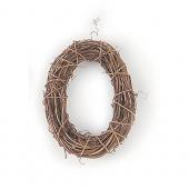 ※販売終了※東花/オーバルリース小　ナチュラル/73380