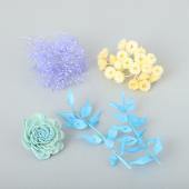 東花/ＦＭ フラワーアソート 4種アソート ミストブルー/80697