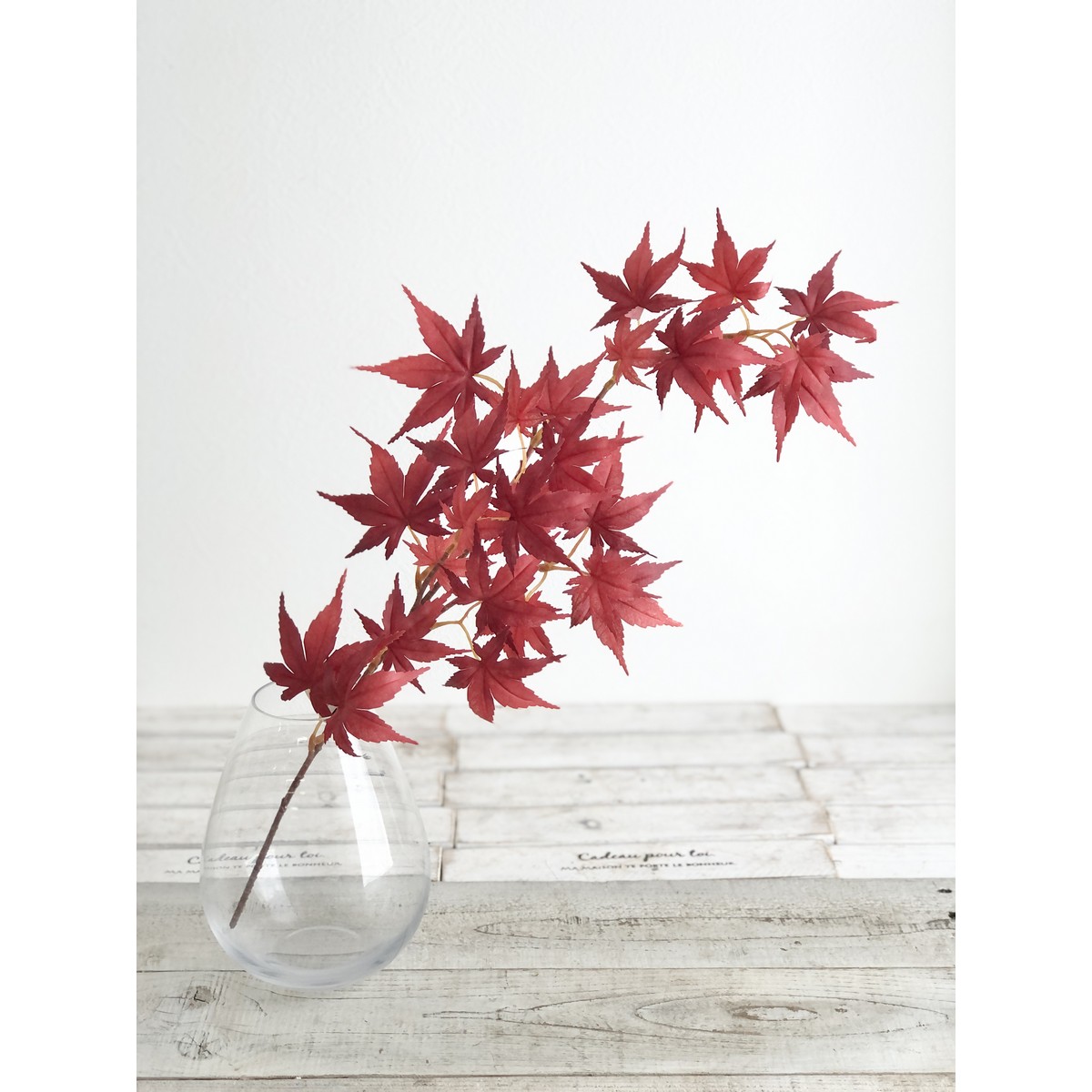 即日☆【造花】アスカ/モミジ(S) #002 レッド/A-46040-2 - 花材