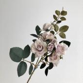 【造花】アスカ/A-39578 ローズX5 つぼみX2 #063P グレイパ-プル/A-39578-063P