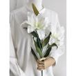 即日★【造花】アスカ/カサブランカ×2 つぼみ×1 #001 ホワイト/A-33558-001