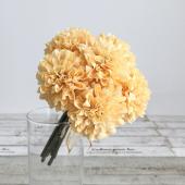 特価◎即日★【造花】アスカ/ポンポンマムバンドル(1束6本) ライトオレンジ/A-34241-30B