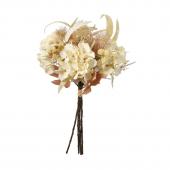 造花】アスカ/ミックスフラワーブーケ クリームホワイト/A-34436-11