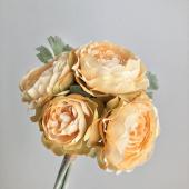 造花】アスカ/ラナンキュラスブーケ #001 ホワイト/A-34646-1 - 花材