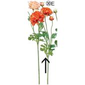 【造花】アスカ/ラナンキュラス×2 つぼみ×1 オレンジイエロー/A-34758-30E