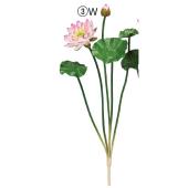 造花】アスカ/ロータスブッシュ ピンクホワイト/A-34839-3W - 花材通販