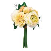 フラワーブーケ　造花 造花】アスカ/ミックスフラワーブーケ イエロー/A-34724-10 - 花