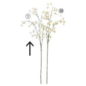 【造花】アスカ/カンパニュラ×43 つぼみ×5 ホワイト/A-34757-1