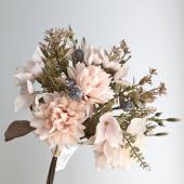 造花】アスカ/ミックスフラワーブーケ ホワイトベージュ/A-34912-1D