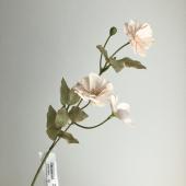 造花】アスカ/ミニフラワースプレー×3 つぼみ×2 アンティークレッド/A