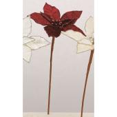 【造花】アスカ/ポインセチア バーガンディ/AX60612-15