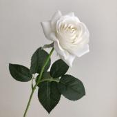 即日☆【造花】アスカ/ローズ ホワイト(ナチュラル加工)/A-35164-1