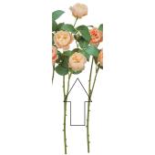 【造花】アスカ/ローズ×3 つぼみ×1 アプリコット/A-35188-4A