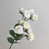 即日★【造花】アスカ/ミニローズ×10 ホワイト/A-35139-1