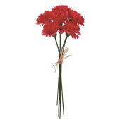 即日★【造花】アスカ/ミニカーネーションバンチ（1束6本） レッド/A-35233-2