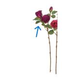 造花】アスカ/ローズ×2 つぼみ×1 パープル/A-35314-7 - 花材通販はなど