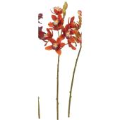 造花】アスカ/シンビジューム×8 つぼみ×2 ワイン/A-35273-15A - 花材