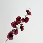 即日★【造花】アスカ/スイトピー×7 バーガンディ/A-35313-15