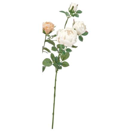 特価◎【造花】アスカ/ローズ×2 つぼみ×1 シャンペン/A-35266-27