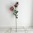 即日★【造花】アスカ/ローズ×2 つぼみ×1 ラストブラウン/A-35320-38B