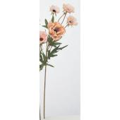 【造花】アスカ/ポピー×4 つぼみ×1 グレイベージュ/A-35265-63E