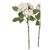 【造花】アスカ/ローズ×2 つぼみ×3 ホワイトベージュ/A-35267-1D