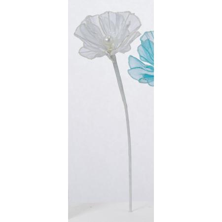【造花】アスカ/シフォンポピー ホワイト/AX60982-1