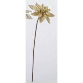 特価◎【造花】アスカ/グリッターポインセチアピック ゴールド/AX60922-40