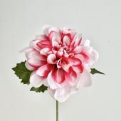 即日☆【造花】アスカ/ダリアピック ホワイトレッド/A-35258-1R - 花材