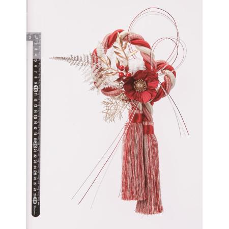 特価◎【造花】アスカ/アネモネとタッセルの壁飾り/A-77368