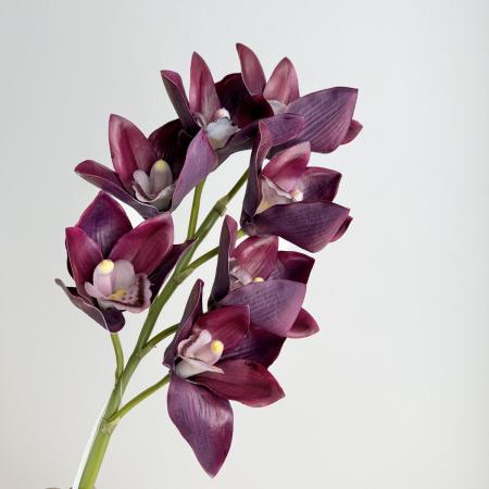 特価◎【造花】アスカ/premium collection シンビジューム×7 #007 パープル/AP03035-7