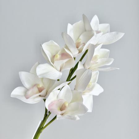 特価◎【造花】アスカ/premium collection シンビジューム×7 #052 ホワイトグリーン/AP03035-52