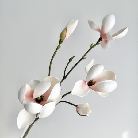 特価◎【造花】アスカ/premium collection マグノリア×3 #003C クリームピンク/AP03039-3C