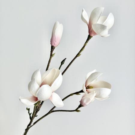 特価◎【造花】アスカ/premium collection マグノリア×3 #007C パープルクリーム/AP03039-7C